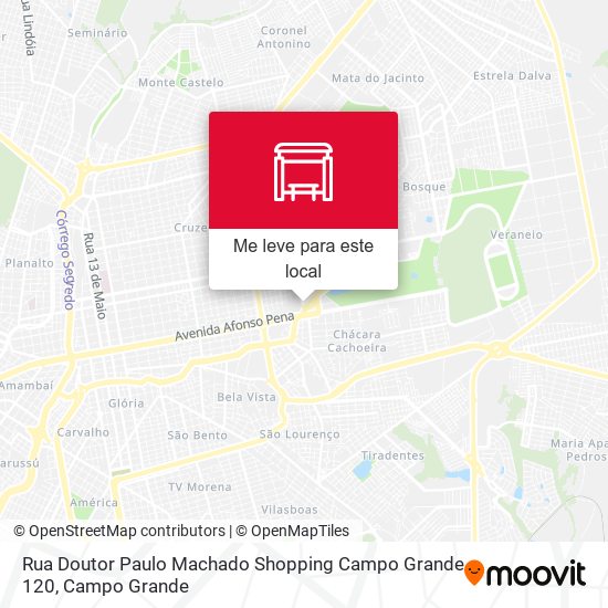 Rua Doutor Paulo Machado Shopping Campo Grande 120 mapa