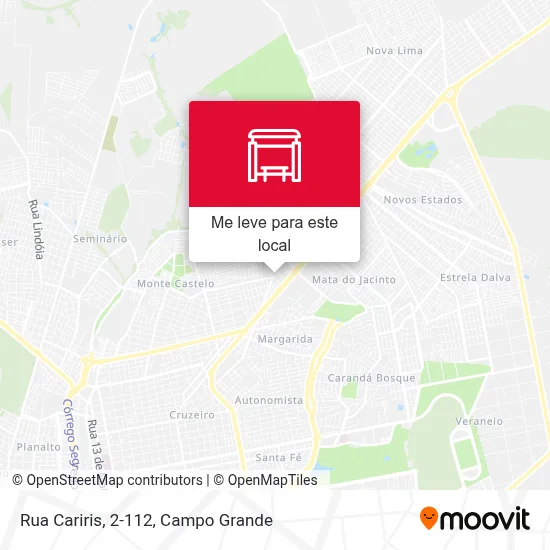 Rua Cariris, 2-112 mapa
