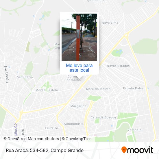 Rua Araçá, 534-582 mapa