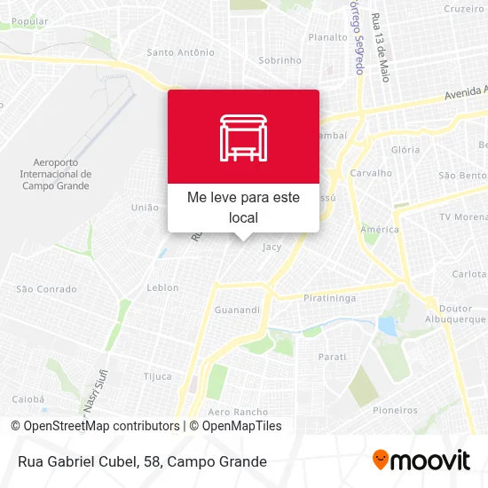 Rua Gabriel Cubel, 58 mapa