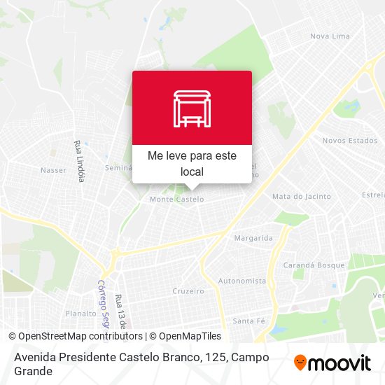 Avenida Presidente Castelo Branco, 125 mapa