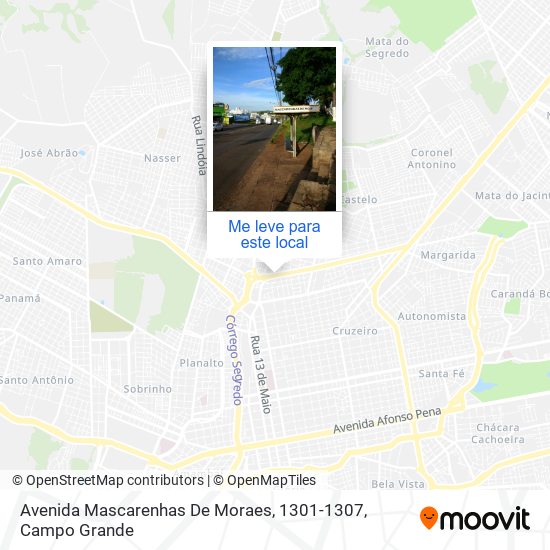 Avenida Mascarenhas De Moraes, 1301-1307 mapa