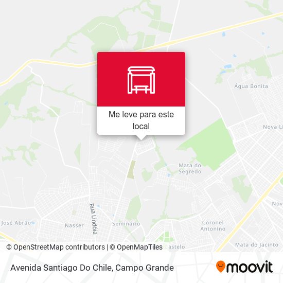 Avenida Santiago Do Chile mapa