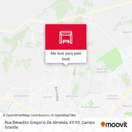 Rua Benedito Gregório De Almeida, 43-93 mapa