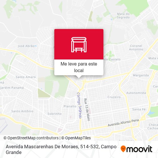 Avenida Mascarenhas De Moraes, 514-532 mapa