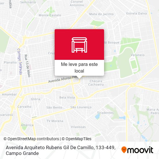 Avenida Arquiteto Rubens Gil De Camillo, 133-449 mapa