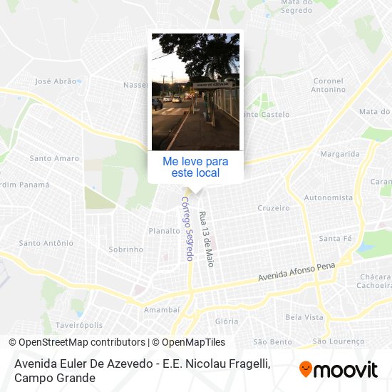 Avenida Euler De Azevedo - E.E. Nicolau Fragelli mapa