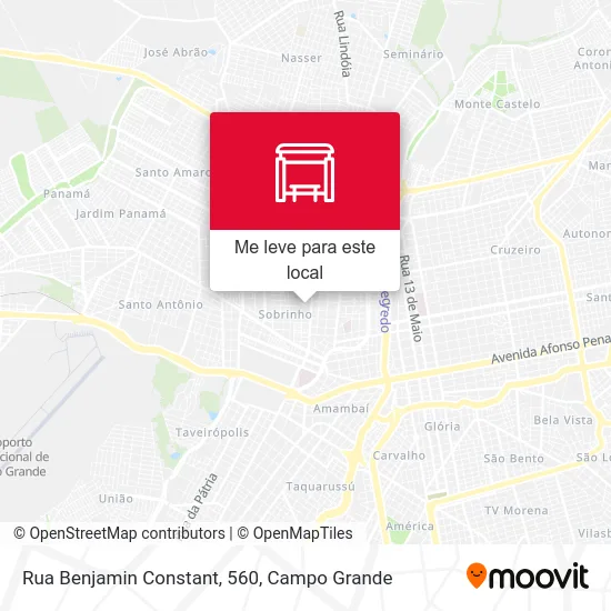 Rua Benjamin Constant, 560 mapa