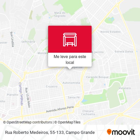 Rua Roberto Medeiros, 55-133 mapa