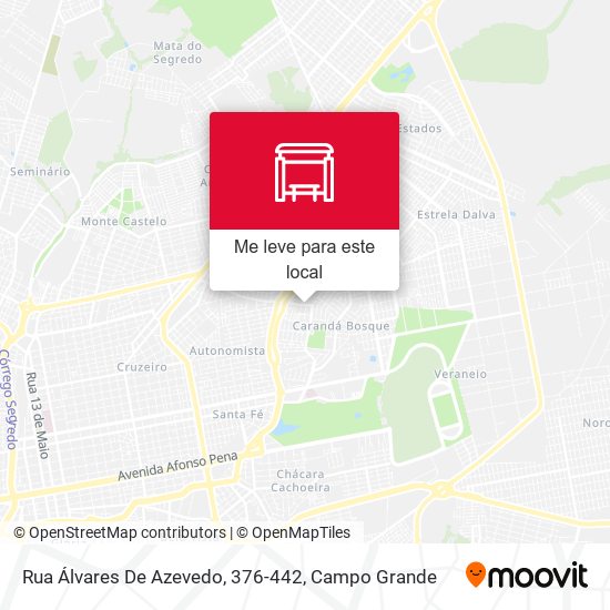Rua Álvares De Azevedo, 376-442 mapa