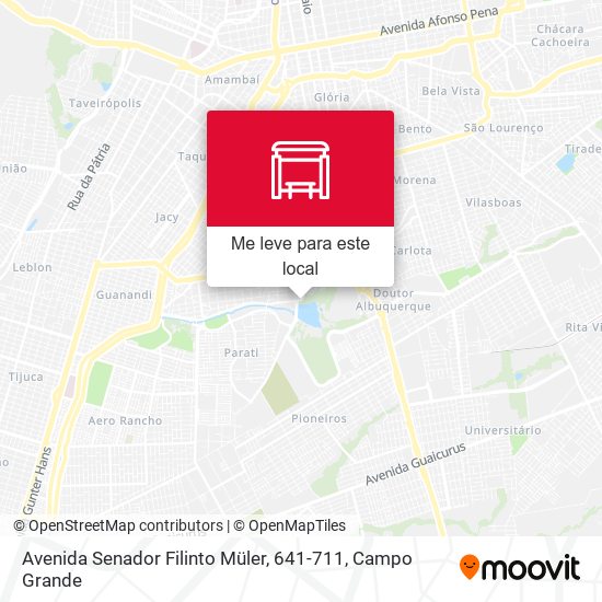 Avenida Senador Filinto Müler, 641-711 mapa