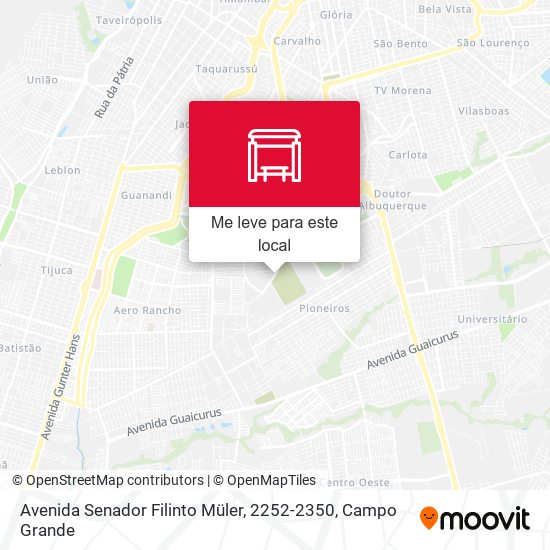 Avenida Senador Filinto Müler, 2252-2350 mapa