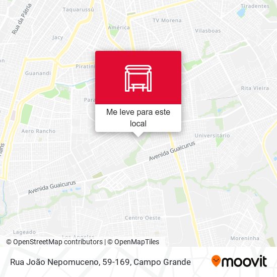 Rua João Nepomuceno, 59-169 mapa