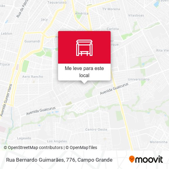 Rua Bernardo Guimarães, 776 mapa