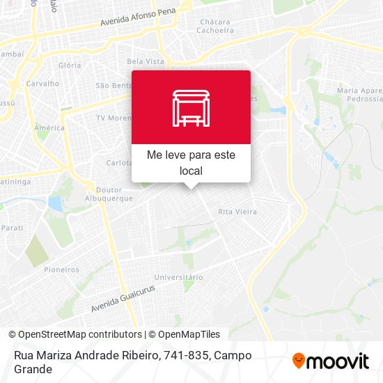 Rua Mariza Andrade Ribeiro, 741-835 mapa