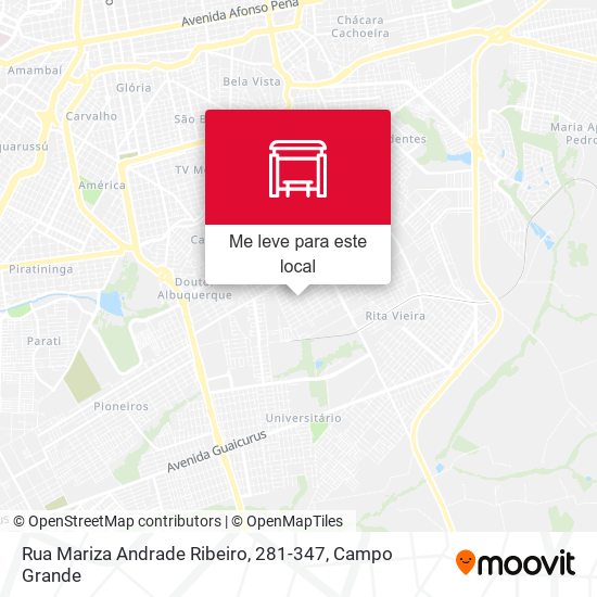 Rua Mariza Andrade Ribeiro, 281-347 mapa