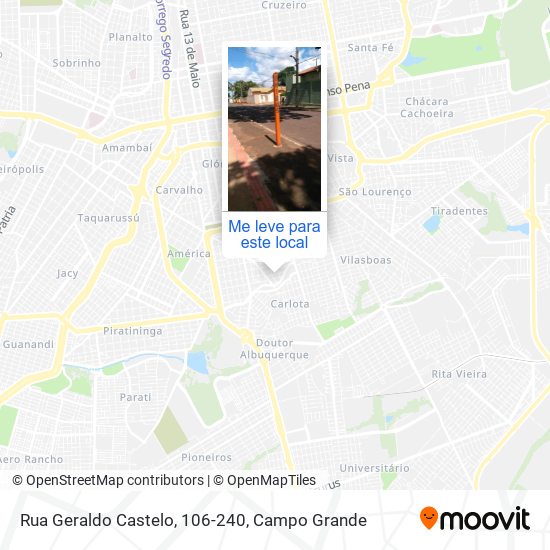 Rua Geraldo Castelo, 106-240 mapa
