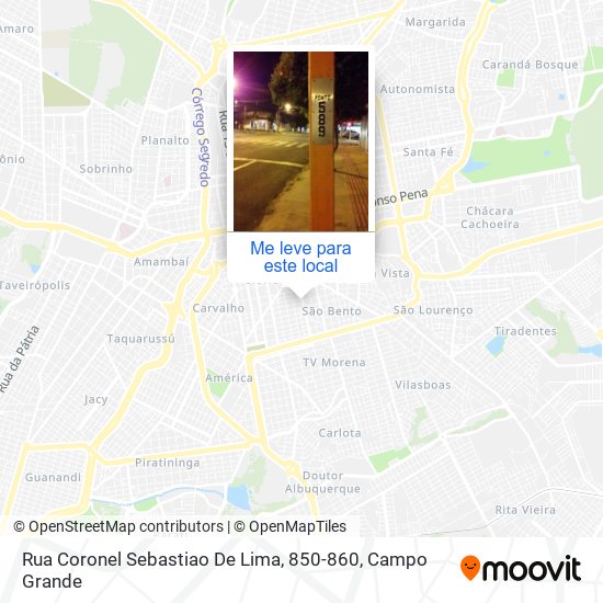 Rua Coronel Sebastiao De Lima, 850-860 mapa
