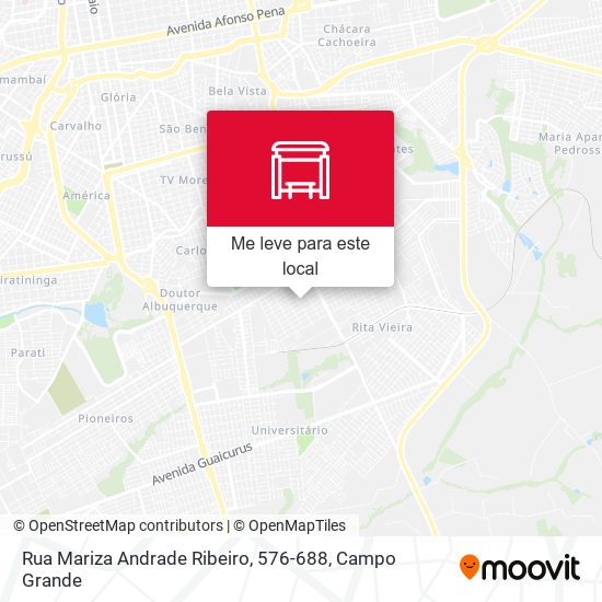 Rua Mariza Andrade Ribeiro, 576-688 mapa