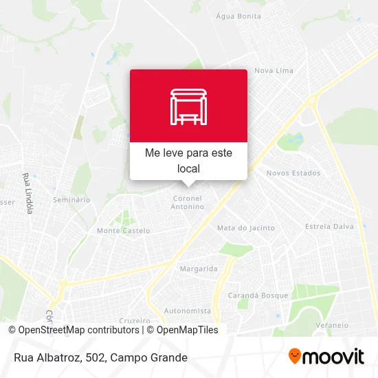 Rua Albatroz, 502 mapa