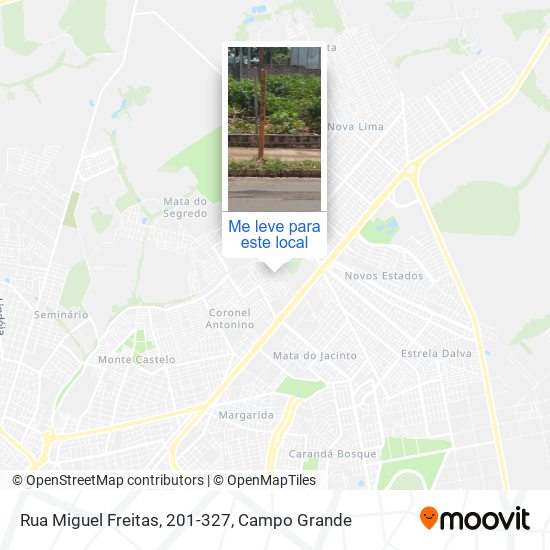 Rua Miguel Freitas, 201-327 mapa