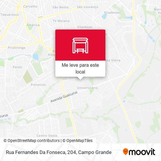 Rua Fernandes Da Fonseca, 204 mapa