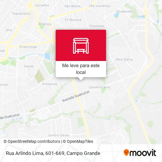 Rua Arlíndo Lima, 601-669 mapa