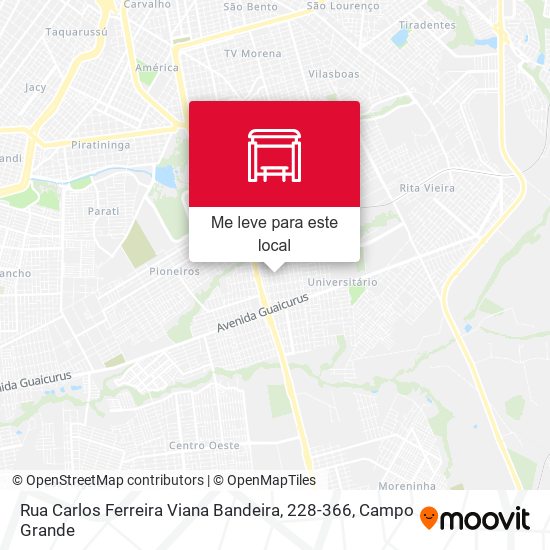 Rua Carlos Ferreira Viana Bandeira, 228-366 mapa