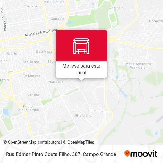 Rua Edmar Pinto Costa Filho, 387 mapa
