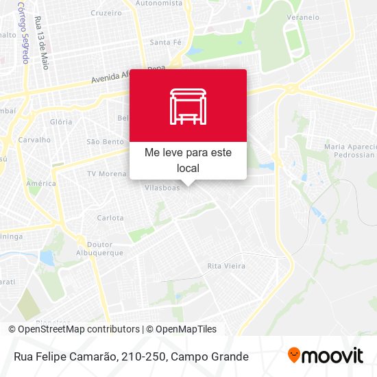 Rua Felipe Camarão, 210-250 mapa