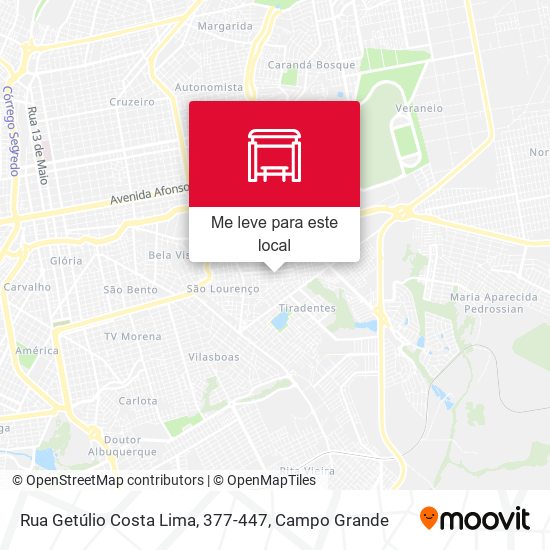 Rua Getúlio Costa Lima, 377-447 mapa