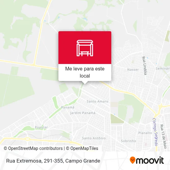 Rua Extremosa, 291-355 mapa