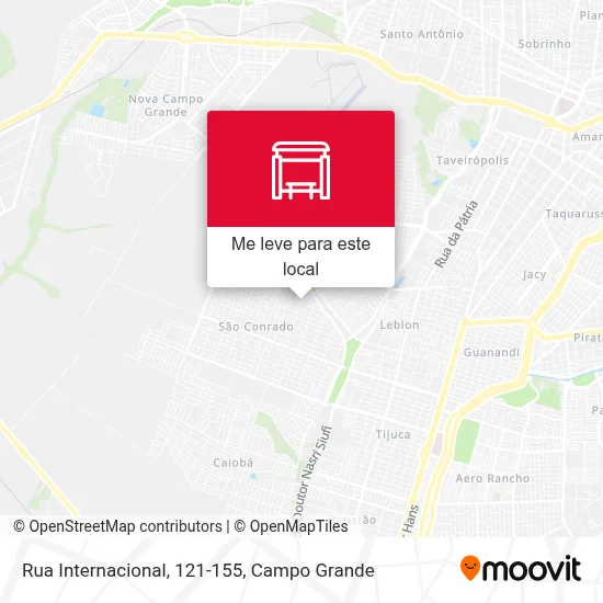 Rua Internacional, 121-155 mapa