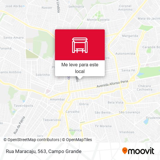 Rua Maracaju, 563 mapa