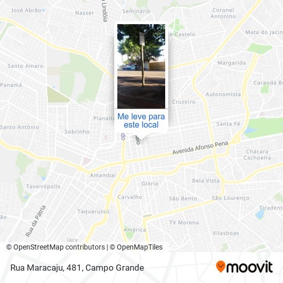 Rua Maracaju, 481 mapa