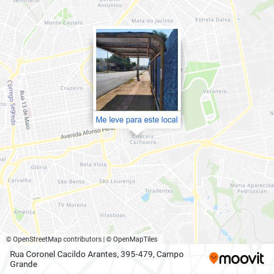 Rua Coronel Cacildo Arantes, 395-479 mapa