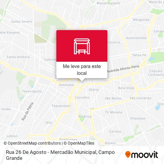 Rua 26 De Agosto - Mercadão Municipal mapa