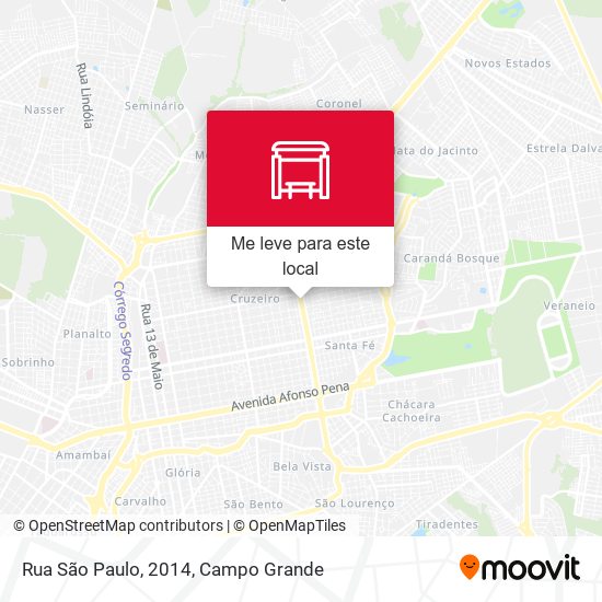 Rua São Paulo, 2014 mapa