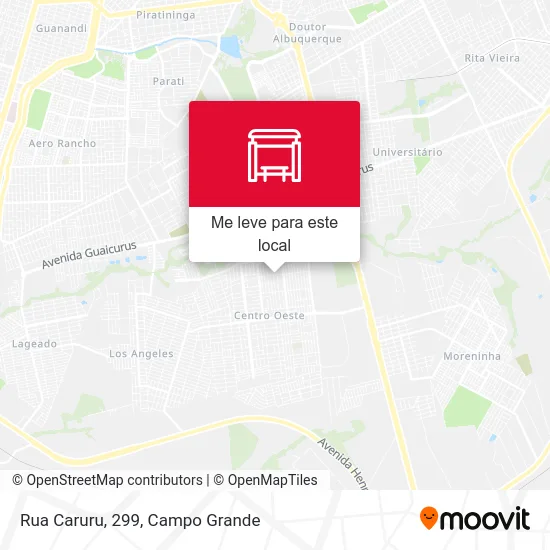 Rua Caruru, 299 mapa
