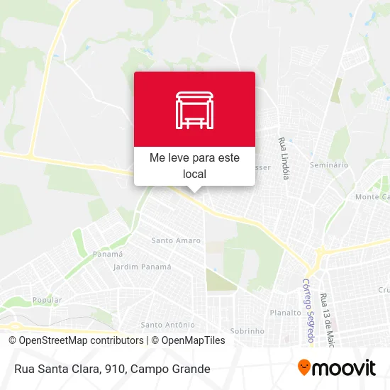 Rua Santa Clara, 910 mapa