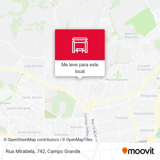 Rua Mirabela, 742 mapa