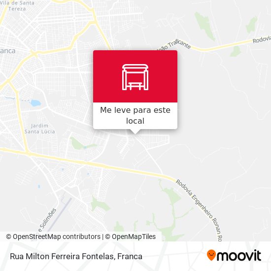 Rua Milton Ferreira Fontelas mapa