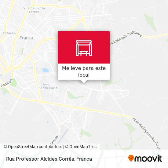 Rua Professor Alcídes Corrêa mapa