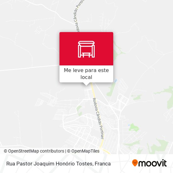 Rua Pastor Joaquim Honório Tostes mapa