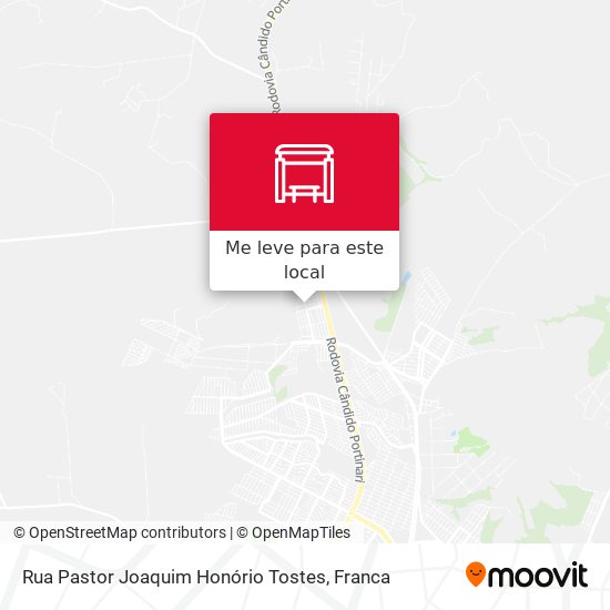 Rua Pastor Joaquim Honório Tostes mapa