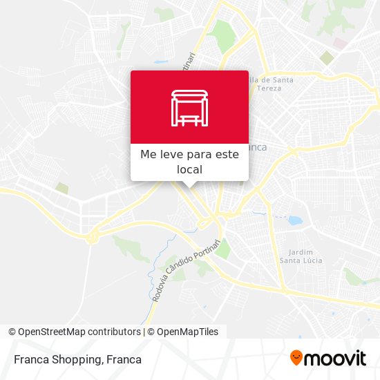 Franca Shopping mapa