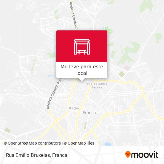 Rua Emílio Bruxelas mapa