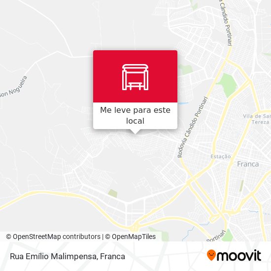 Rua Emílio Malimpensa mapa