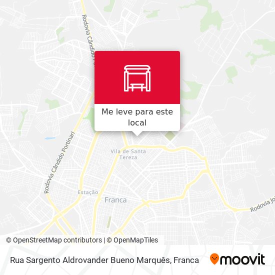 Rua Sargento Aldrovander Bueno Marquês mapa