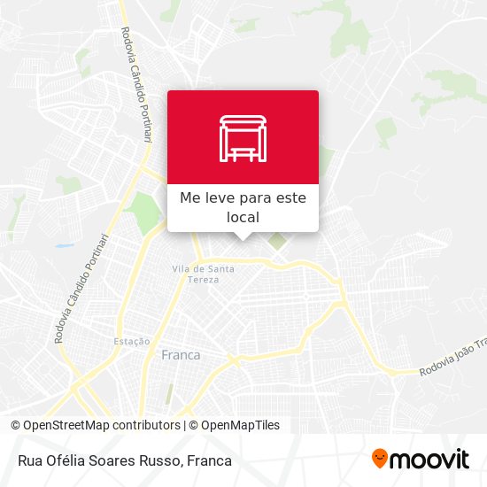 Rua Ofélia Soares Russo mapa